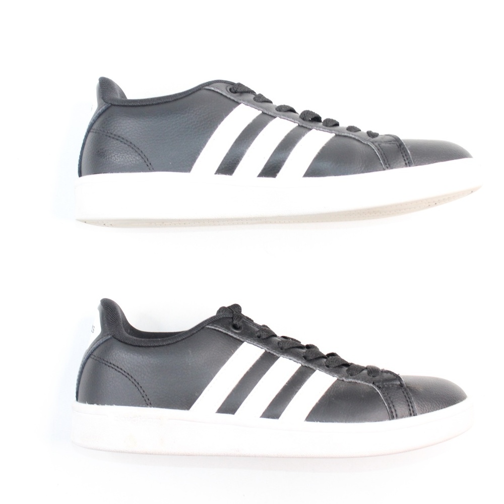 Adidas Cloudfoam Advantage 3 White Stripe Sneakers - Picture 4 of 8
